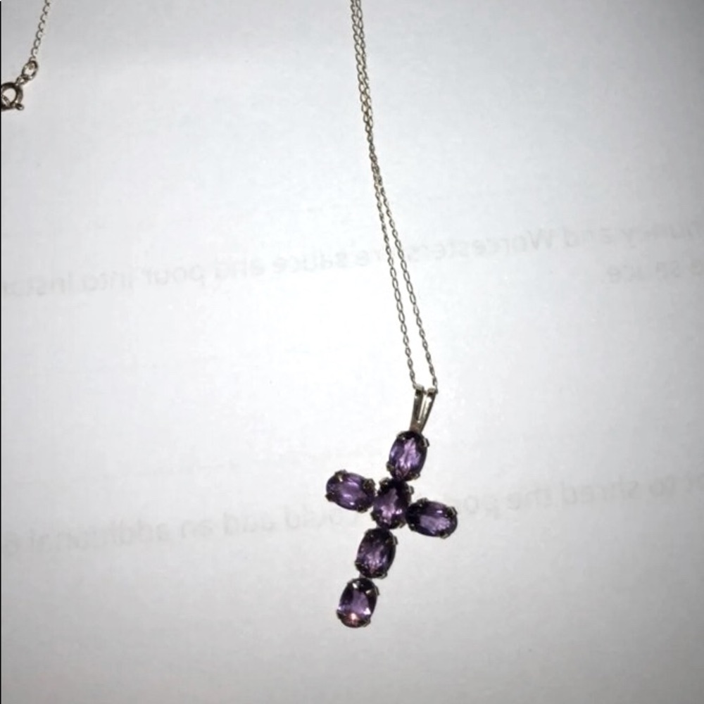 14K Gold and Amethyst Necklace